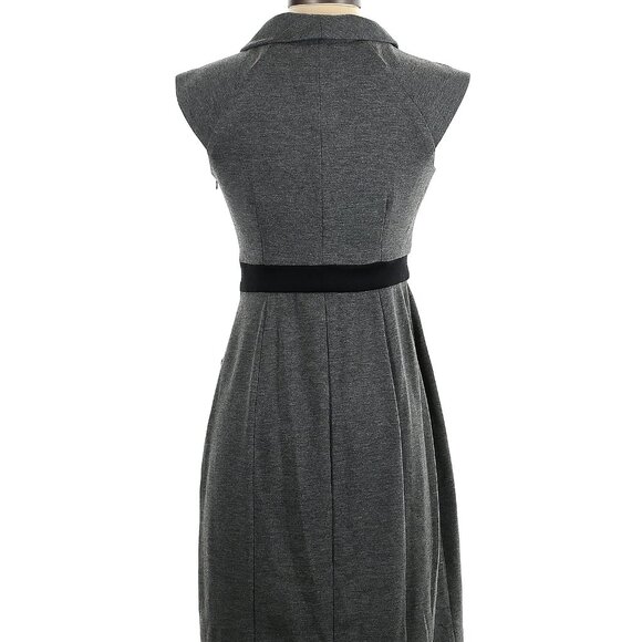 BOGO FREE, London Times Grey and Black knit dress, size 4 - Picture 3 of 11